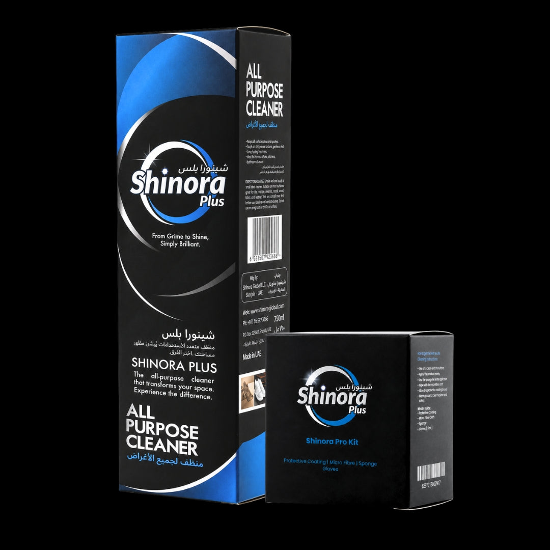 SHINORA PLUS Pro kit, All Purpose Cleaner, Multi-Surface Spray for Car Interior, Headlight