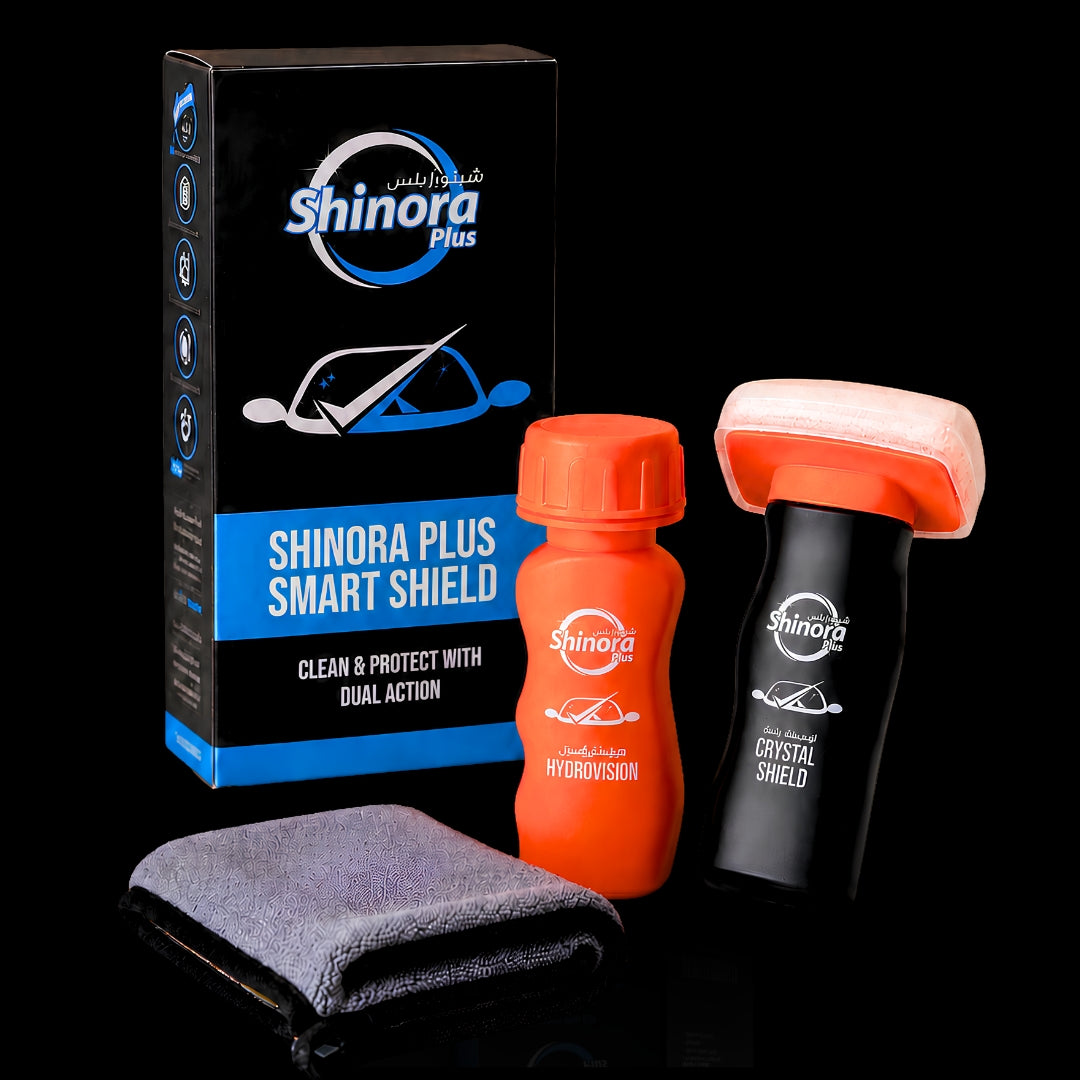Shinora Plus Smart Shield Windshield Cleaner & Protector Kit